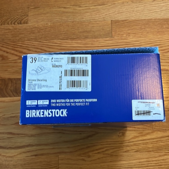 Birkenstock Arizona Shearling Suede Leather Sandal Size 8 New in Box - Picture 6 of 15